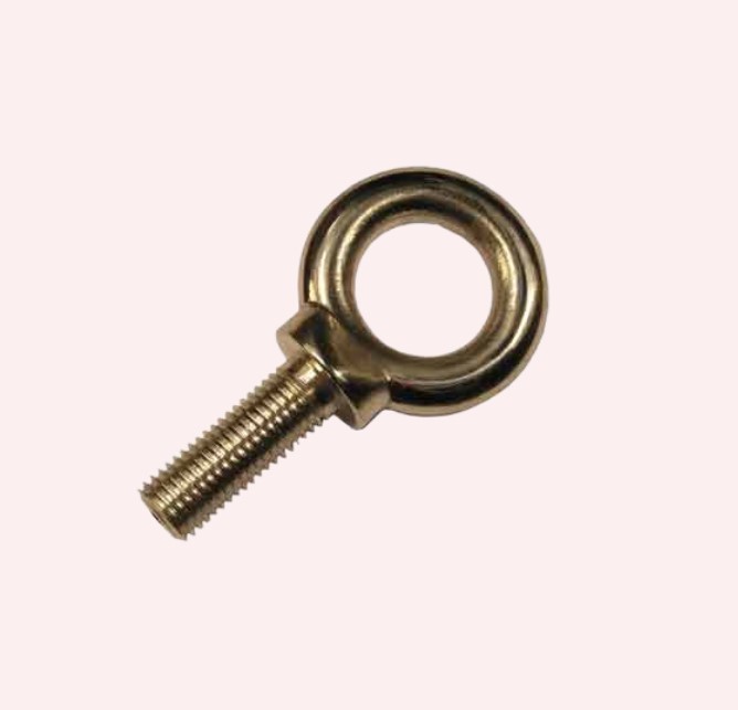Heavy-Duty Brass Machinery Eye Bolts Drop Forged, High Load Capacity Eyebolts for Machine Lifting Rigging and Equipment Suspension in Industrial Workshops